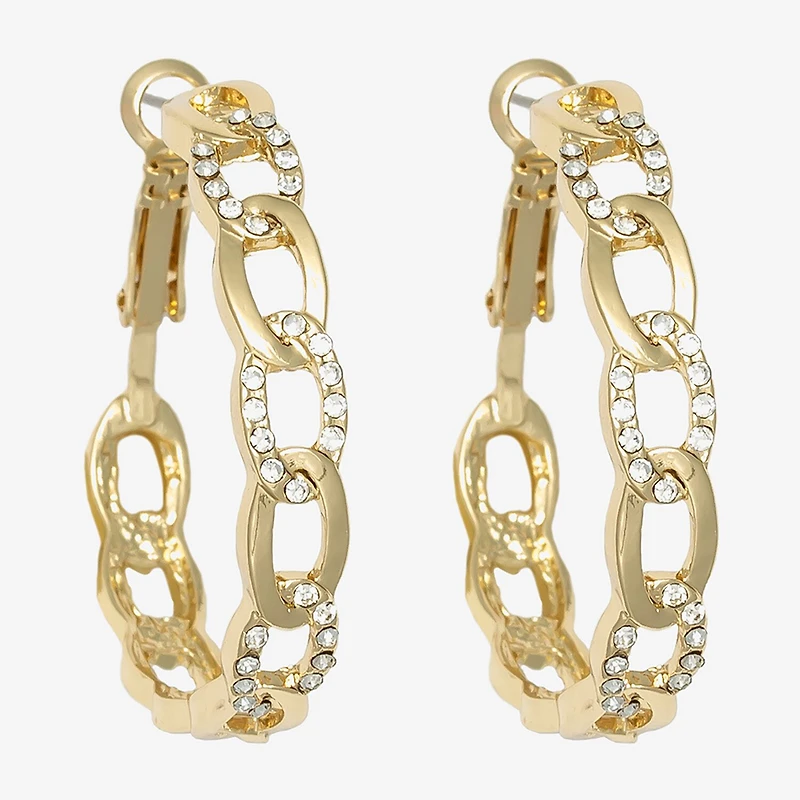 Bold Elements Womens 38mm Hoop Earrings