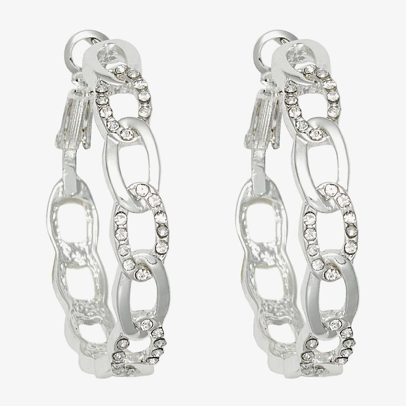 Bold Elements Womens 38mm Hoop Earrings