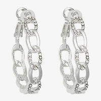 Bold Elements Womens 38mm Hoop Earrings