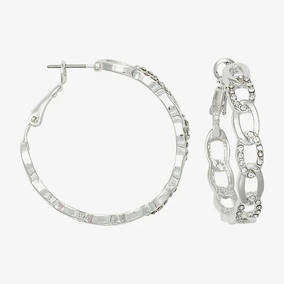 Bold Elements Womens 38mm Hoop Earrings