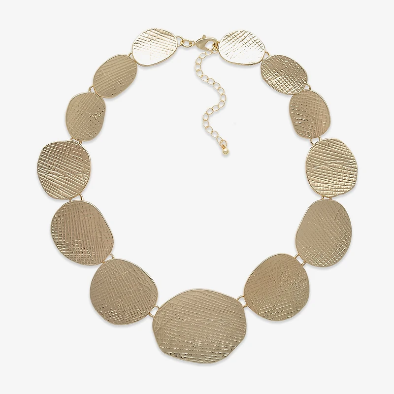 Bold Elements Womens 17 1/2 Inch Collar Necklace
