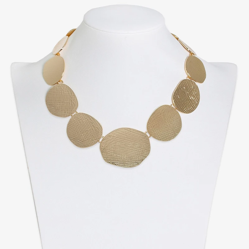 Bold Elements Womens 17 1/2 Inch Collar Necklace