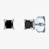 1/2 CT. T.W. Natural Black Diamond 10K Gold 4mm Stud Earrings