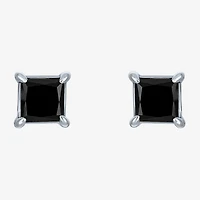 1 CT. T.W. Natural Black Diamond 10K Gold 5mm Stud Earrings