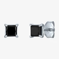 1 CT. T.W. Natural Black Diamond 10K Gold 5mm Stud Earrings