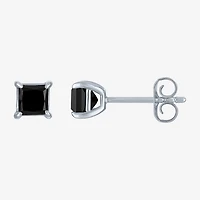 1 CT. T.W. Natural Black Diamond 10K Gold 5mm Stud Earrings