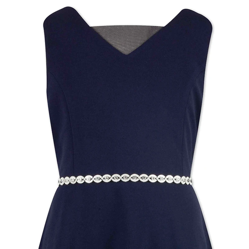 Speechless Big Kid Girls Embellished Sleeveless Skater Dress