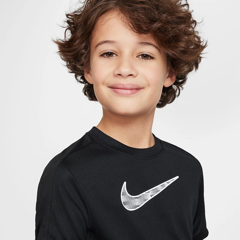 Nike Dri-Fit Trophy Big Kid Unisex Crew Neck Short Sleeve Regular Fit Graphic T-Shirt