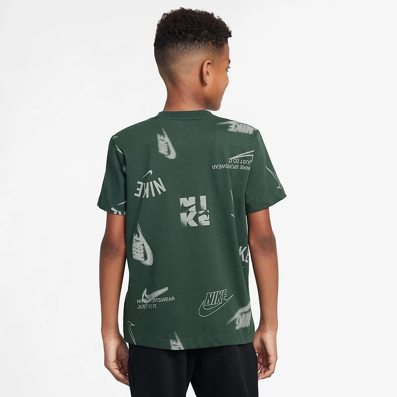 Nike Club Big Kid Unisex Crew Neck Short Sleeve Regular Fit Graphic T-Shirt