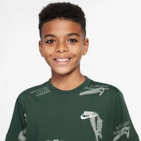 Nike Club Big Kid Unisex Crew Neck Short Sleeve Regular Fit Graphic T-Shirt