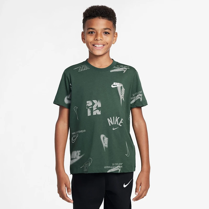 Nike Club Big Kid Unisex Crew Neck Short Sleeve Regular Fit Graphic T-Shirt