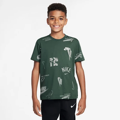 Nike Club Big Kid Unisex Crew Neck Short Sleeve Regular Fit Graphic T-Shirt