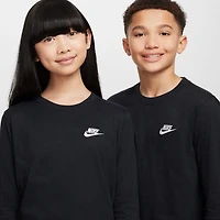 Nike Futura Big Kid Unisex Crew Neck Long Sleeve Active T-Shirt