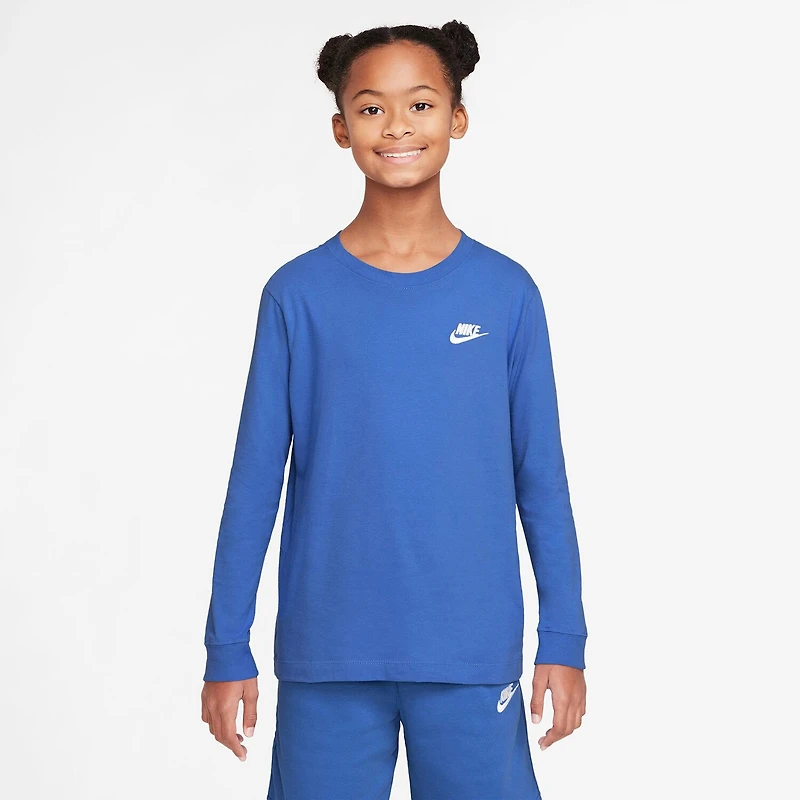 Nike Futura Big Kid Unisex Crew Neck Long Sleeve Active T-Shirt