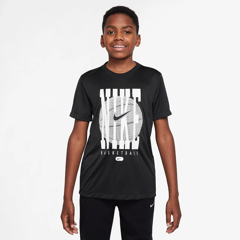Nike Dri-Fit Big Kid Unisex Crew Neck Short Sleeve Regular Fit Graphic T-Shirt