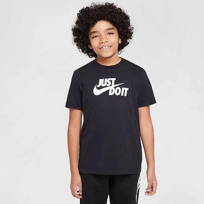 Nike Club Just Do It Big Kid Unisex Crew Neck Short Sleeve Regular Fit Graphic T-Shirt