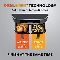 Ninja Foodi 6-in-1 8 Quart 2-Basket Air Fryer with DualZone Technology