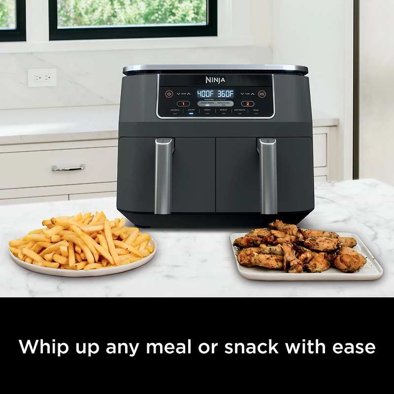 Ninja Foodi 6-in-1 8 Quart 2-Basket Air Fryer with DualZone Technology
