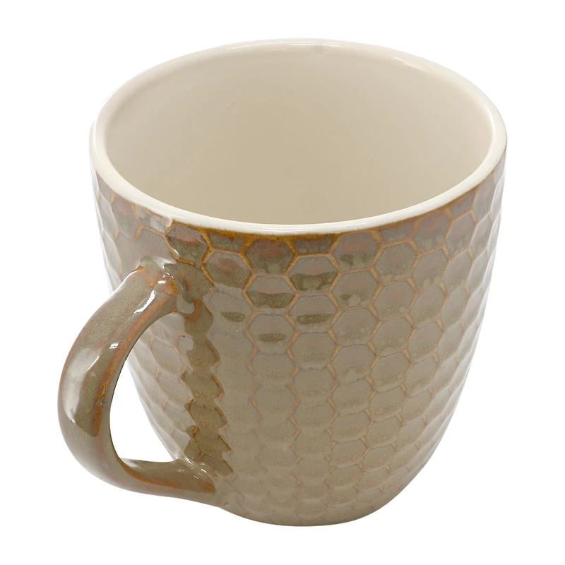Elama Honeysuckle 6 Piece Assorted 6-pc. Geometric Coffee Mug