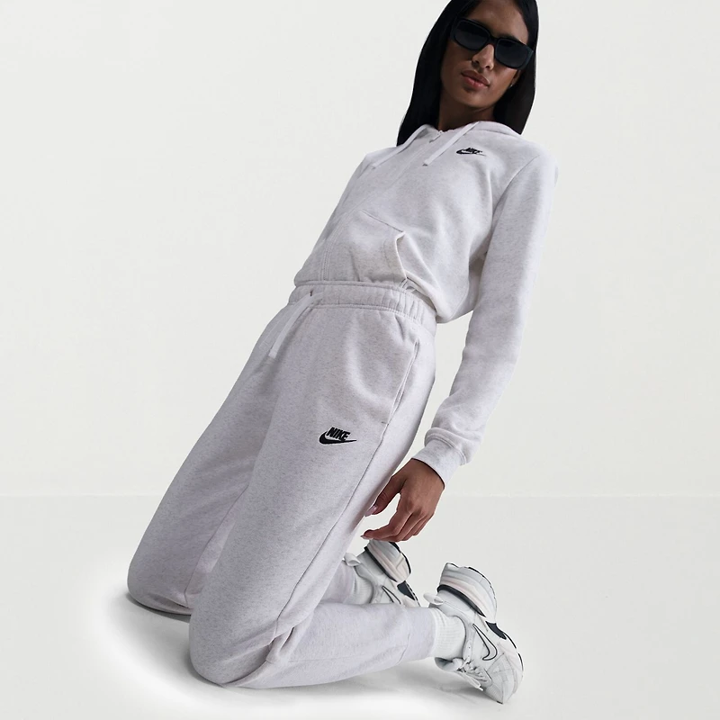 Nike Club Womens Cuffed Mid Rise Fleece Jogger