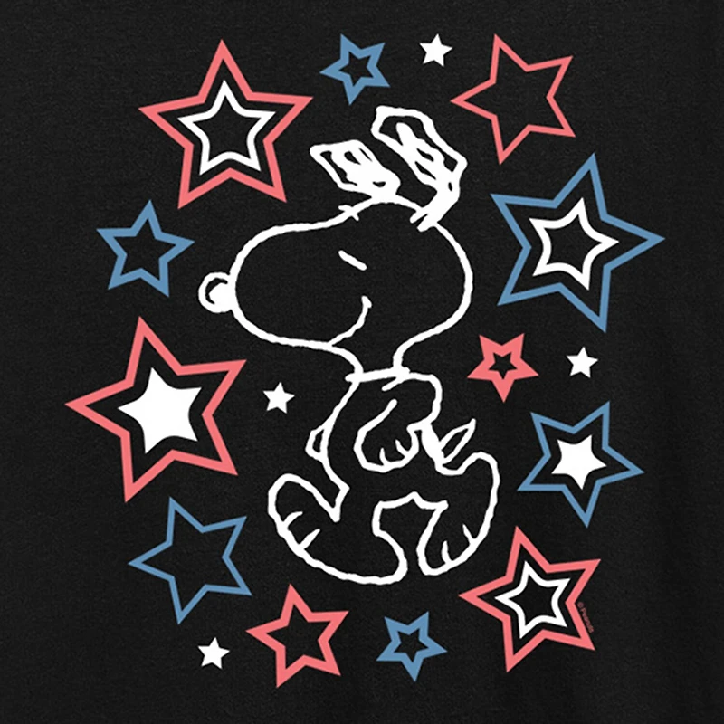Womens Crew Neck Short Sleeve Regular Fit Peanuts Graphic T-Shirt