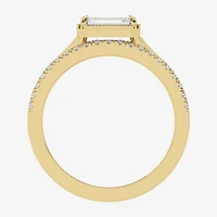 (Si2 / G) Womens 1 1/2 CT. T.W. Lab Grown White Diamond 10K Gold Cocktail Ring