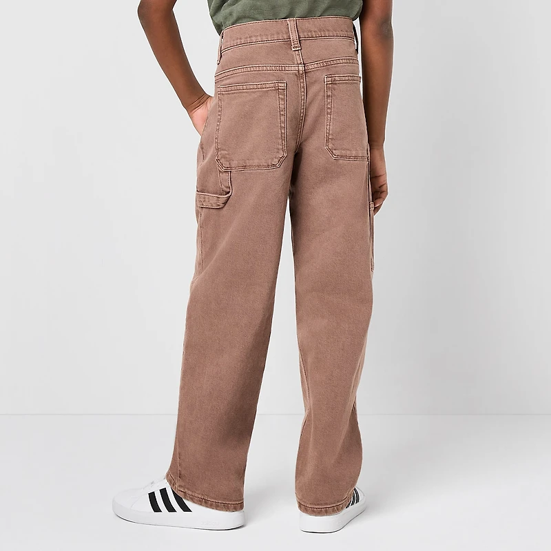 Thereabouts Little & Big Kid Boys Adjustable Waist Carpenter Jean