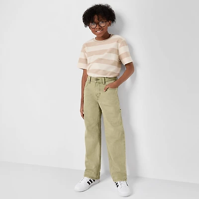 Thereabouts Little & Big Kid Boys Adjustable Waist Carpenter Jean