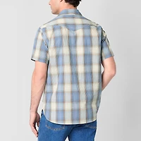 Frye and Co. Mens Short Sleeve Regular Fit Button-Down Shirt