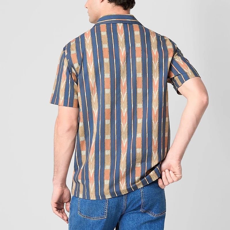 Frye and Co. Mens Short Sleeve Regular Fit Button-Down Shirt