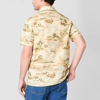 Frye and Co. Mens Short Sleeve Regular Fit Button-Down Shirt