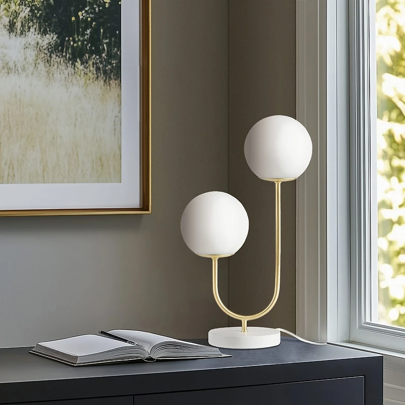 510 Design Zusa 2-Light Globe Metal Table Lamp