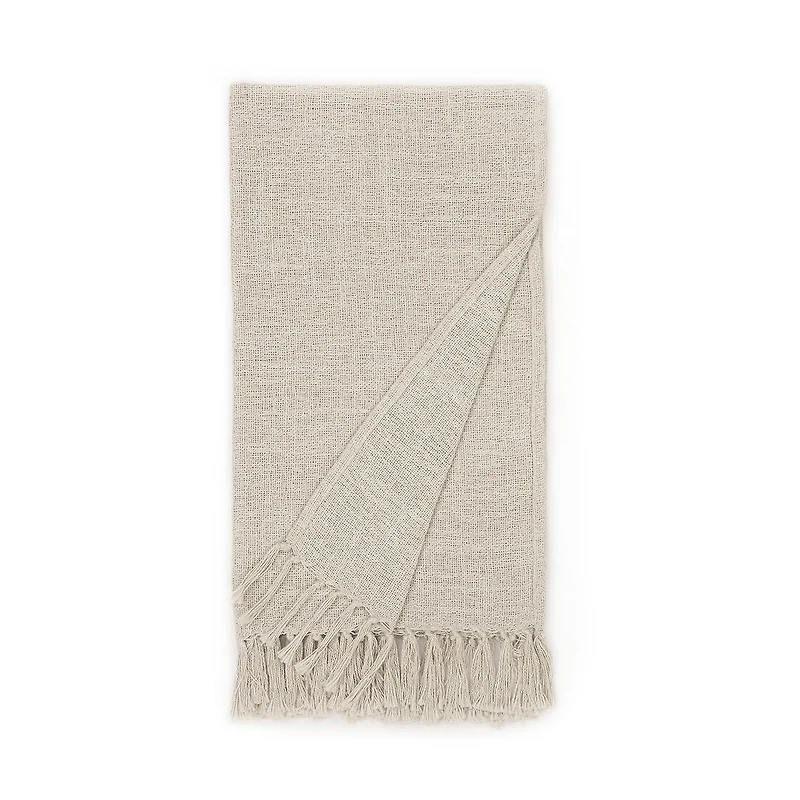 Indigo Road by Egypt Sherrod Olema Loose Weave Tasseled Linen Blend Midweight Throw