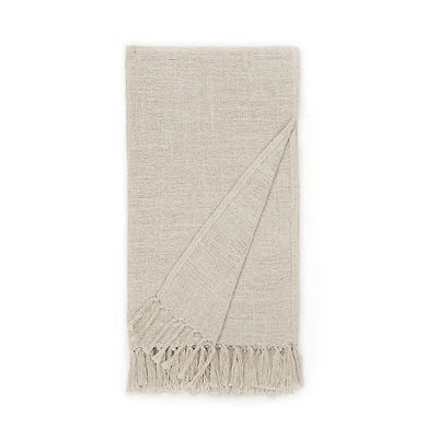 Indigo Road by Egypt Sherrod Olema Loose Weave Tasseled Linen Blend Midweight Throw