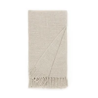 Indigo Road by Egypt Sherrod Olema Loose Weave Tasseled Linen Blend Midweight Throw
