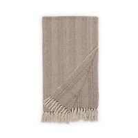 Indigo Road by Egypt Sherrod Anella Chevron Stripe Tasseled Cotton Rich Midweight Throw