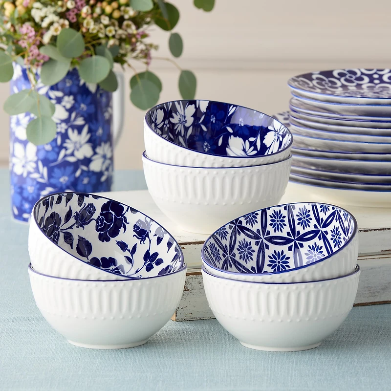 Certified International Madison 6-pc. Porcelain Ice Cream Bowl