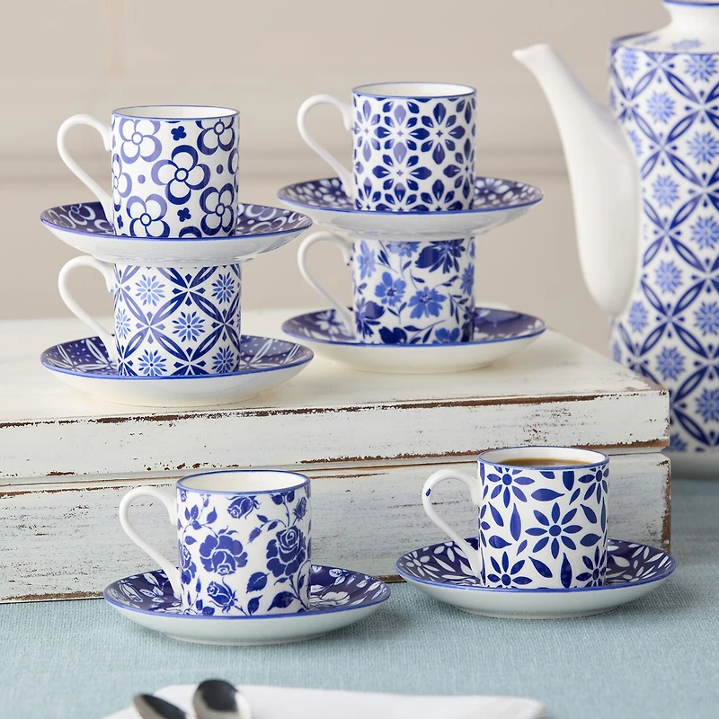 Certified International Madison 6-pc. Cup & Saucer Set