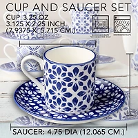 Certified International Madison 6-pc. Cup & Saucer Set