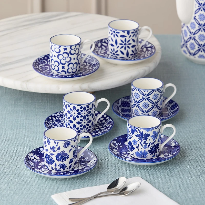 Certified International Madison 6-pc. Cup & Saucer Set