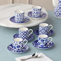 Certified International Madison 6-pc. Cup & Saucer Set
