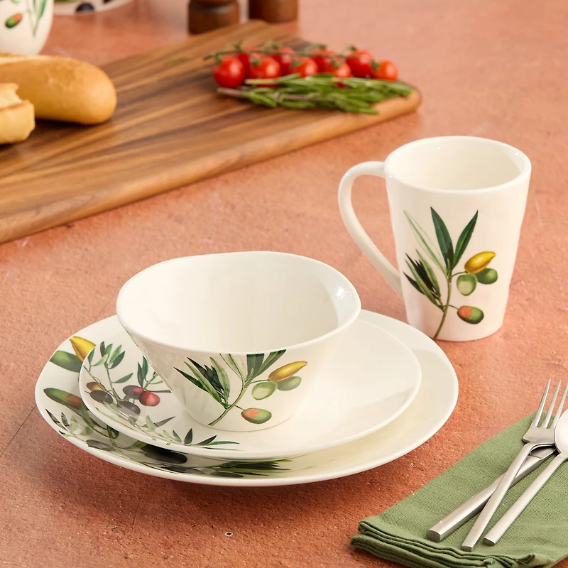 Certified International Oliva 4-pc. Stoneware Dinner Plate