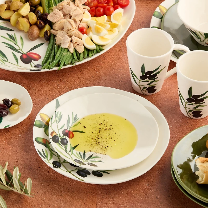 Certified International Oliva 4-pc. Stoneware Salad Plate