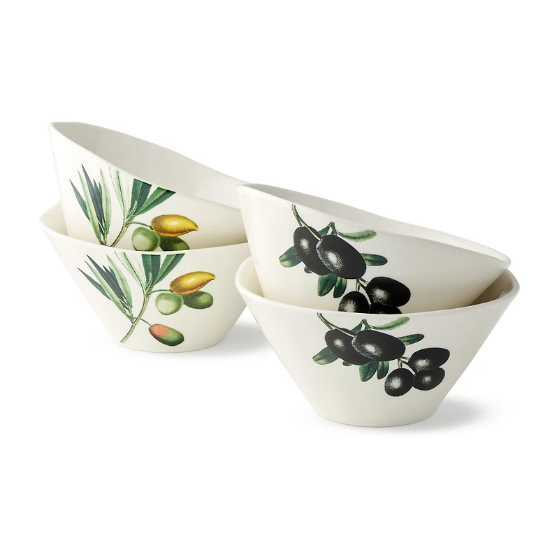 Certified International Oliva 4-pc. Stoneware Ice Cream Bowl