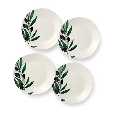 Certified International Oliva 4-pc. Stoneware Appetizer Plate
