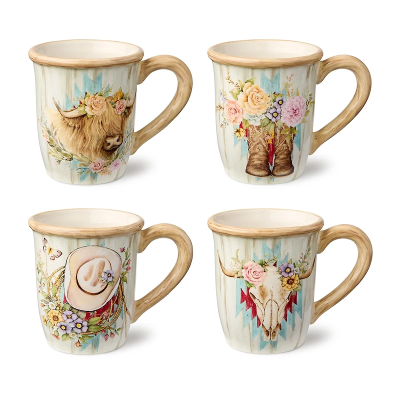 Certified International Rosewood 4-pc. Coffee Mug
