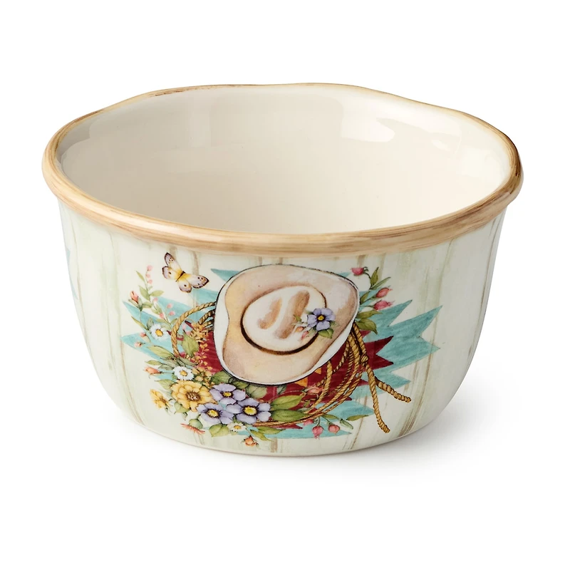 Certified International Rosewood 4-pc. Ceramic Ice Cream Bowl