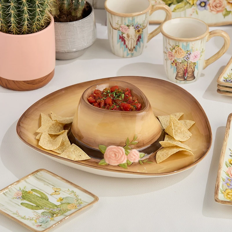 Certified International Rosewood Ceramic Serving Platter