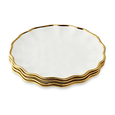 Certified International Regency Gold 4-pc. Porcelain Dinner Plate