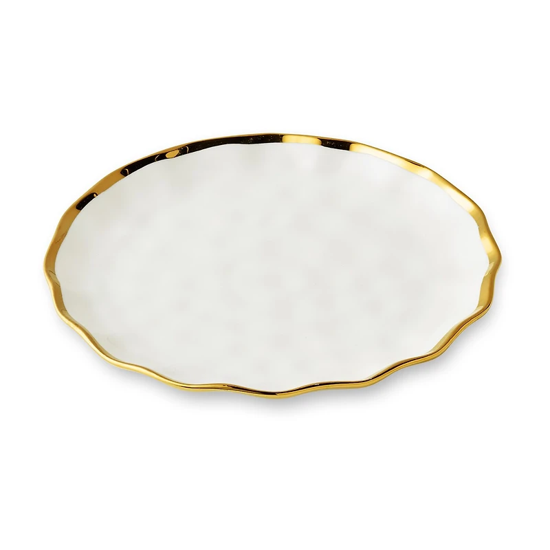 Certified International Regency Gold 4-pc. Porcelain Salad Plate